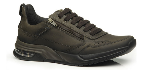 Zapatillas Cuero Hombre 119004-04 Pegada Calzados