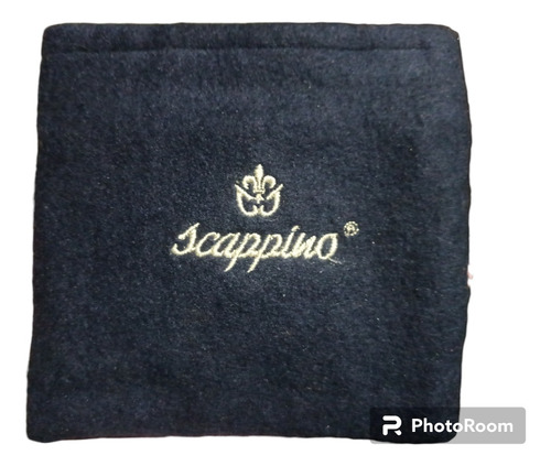Billetera Cartera Scappino De Piel De Becerro Bifold Negro (Usado)
