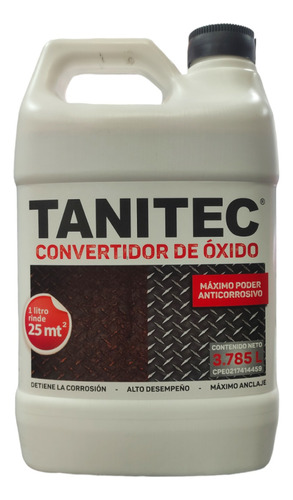 Convertidor Quita Inhibidor De Oxidó Tanitec 3,78l Galon