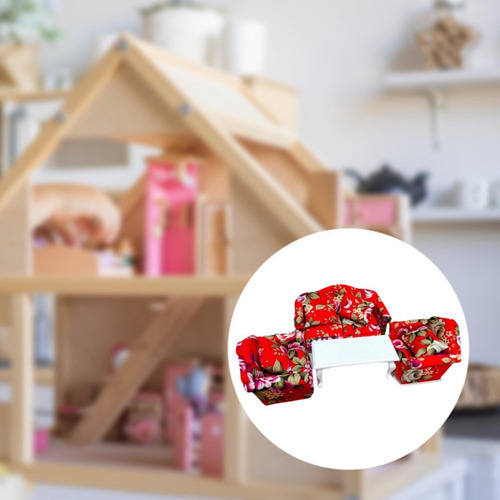 1:12 Muebles De Casa De Muñecas Sofá Accesorios Estilo A