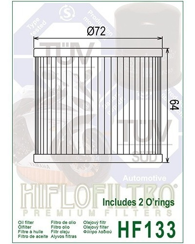 Imagen 4 de 4 de Kit Service Bandit 400 Filtro Aceite Hf133 + Aceite Petronas