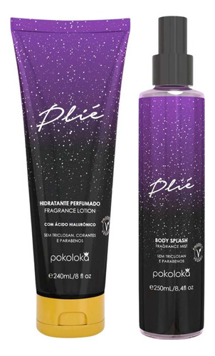 Kit Pokoloka Plié Loção Hidratante 240ml + Body Splash 250ml