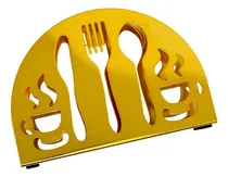 Comprar Servilletero Cromado Centro Mesa Bar Restaurant Color Dorado