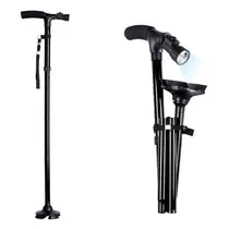 Comprar Bastón Plegable Con Luz Led Ajustable 4 Soportes