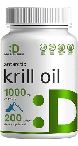 Suplemento De Aceite De Krill Antártico Mg, 120 Unidades, .