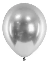Comprar Globo Chrome Plateado 30cm Metalizado Cotillon Candy Bar X10 Globos Chrome