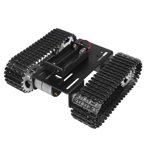 Robot Inteligente Tanque Coche Chasis Kit Goma Pista Crawler
