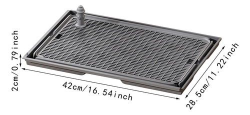 Orinal Para Perros, Rejillas De Malla Para Gris Oscuro