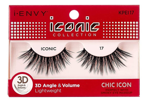 I Envy By Kiss Iconic 3d Angle&volume Lashes Chic Icon 17  P