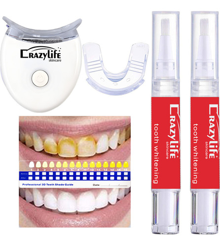 Kit De Blanqueamiento Dental C Con Luz Led, Bolígrafo Blanqu