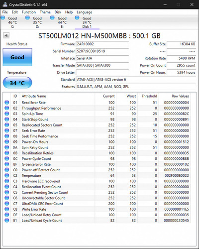 Disco Rigido Interno 500gb Samsung Para Notebook