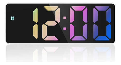 Reloj Despertador Digital Led, Recámara, 6.5 Pulgadas,...