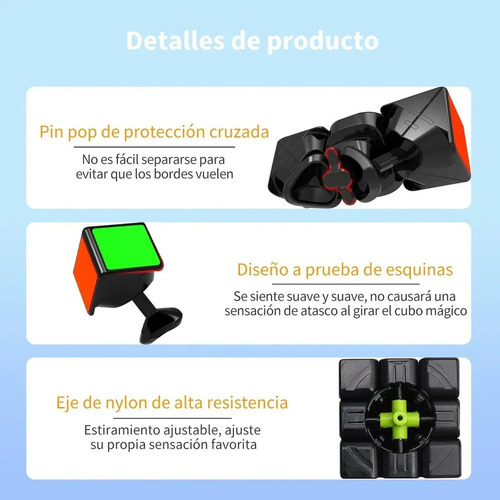 . Cubo 3x3 Profesional Fibra De Carbono Speed Cube