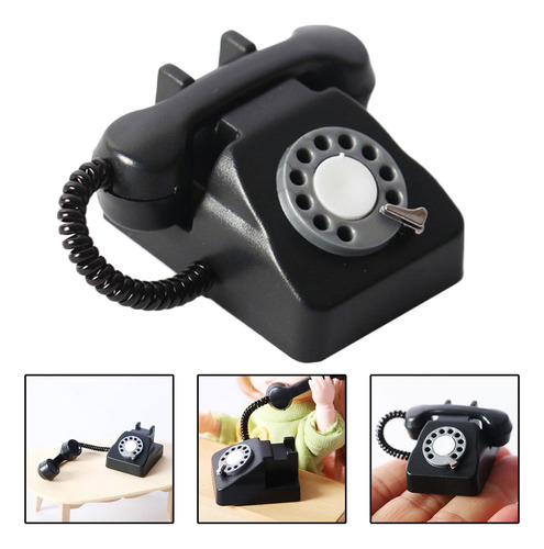 5 Modelo De Telefone Em Miniatura Retrô Escala 1/12 Mini