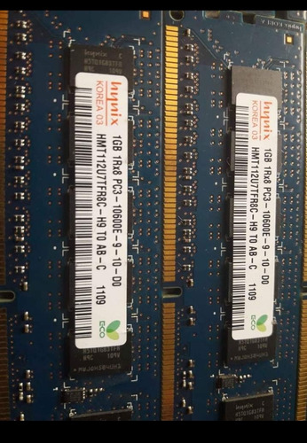 Memoria Ram Hynix Pc3-10600e-1gb X 8 Unidades