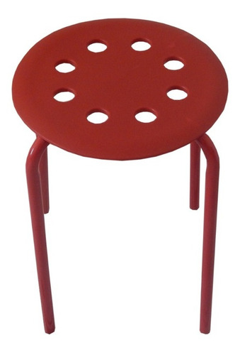 Banquito De Colores Metal Y Plastico Portatil Silla Banco