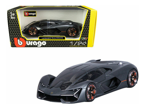 Bburago 1:24 Lamborghini Terzo Mullennio Gris 