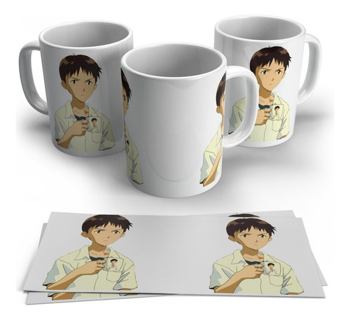 Evangelion Shinji Ikari Taza Mug Pocillo Original