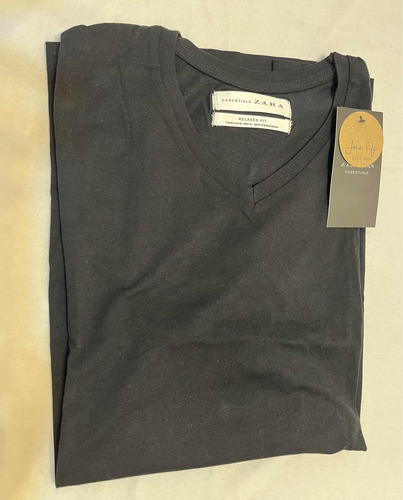 Remera Manga Larga Hombre Zara Talle 40