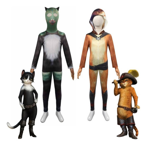 Xldd Disfraz De Gato Con Botas Para Ni?os Traje De