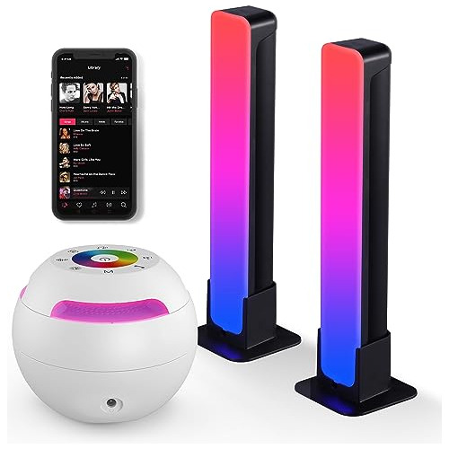 Altavoz De Juegos Luces Rgb, Barra De Sonido Librería,...