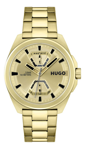 Hugo Expose 1530242 - Reloj Multifuncion De Acero Inoxidable