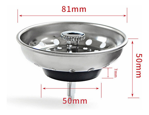 Tapón De Lavabo De Baño En T, Tapón De Goma, Estándar, Lavad