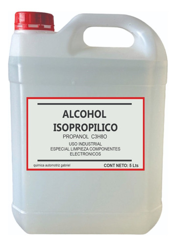 Alcohol Isopropilico 5 Litro Limpieza Electronica Imprenta 