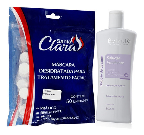 Kit Máscara Desidratada 50 Amolecedor Trieta Belvittà 300ml