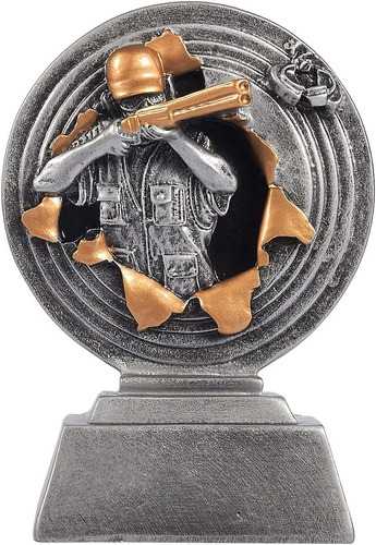 Juvale Shooting Trophy - Trap Shooting Award, Small Resin Tr