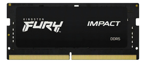 Memoria Ram Kingston Fury Impact 16gb Ddr5 4800mhz Black