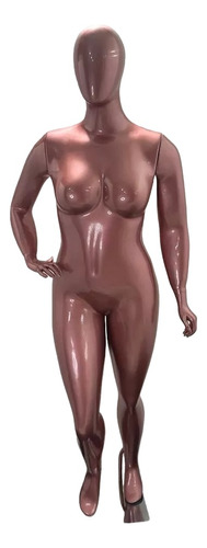 Manequim De Fibra Plus Size Pose Cabeça De Ovo Rose Nude