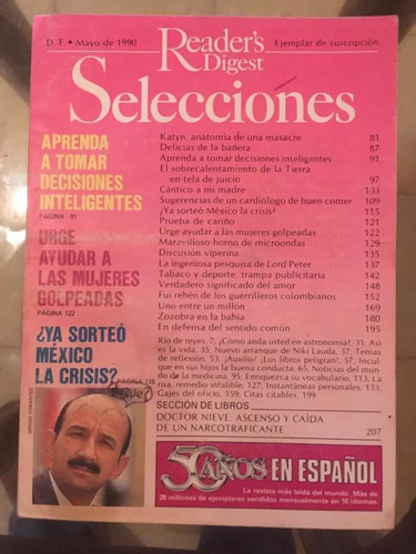 Revista Selecciones (mayo 1990)