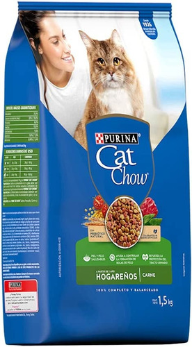 Imagen 3 de 3 de Alimento Cat Chow Defense Plus Gato Hogareño Adulto 1.5kg