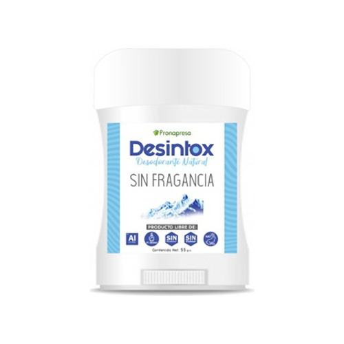 Desintox Desodorante Natural Con Aceite D Coco Sin Fragancia