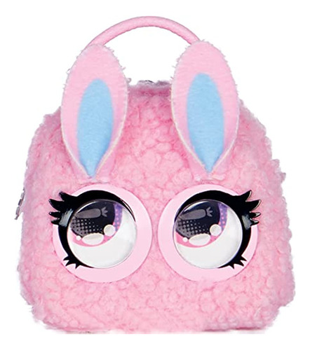 Purse Pets Micros, Fuzzy Bunny Bb Bolso Pequeño Elegante Con