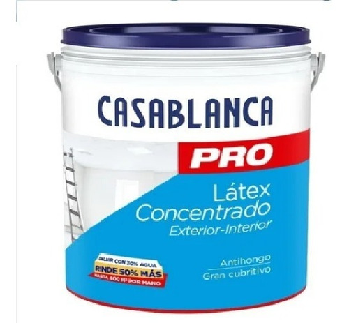 Latex Casablanca Pro Concentrado Interior Exterior X 20 Lts