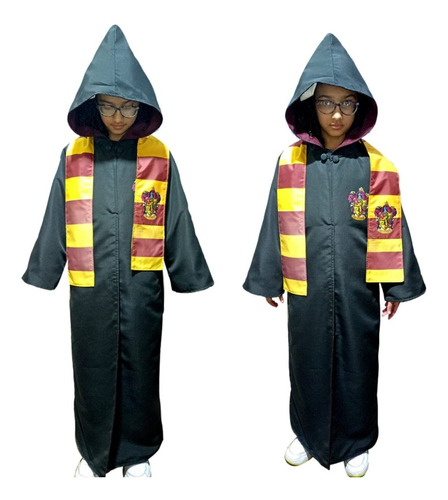 Tunica Capa Harry Potter 4 Escuelas Hogwarts 