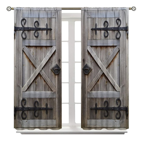 Shelifestyle Vinage - Cortinas De Puerta Antigua, Puerta For