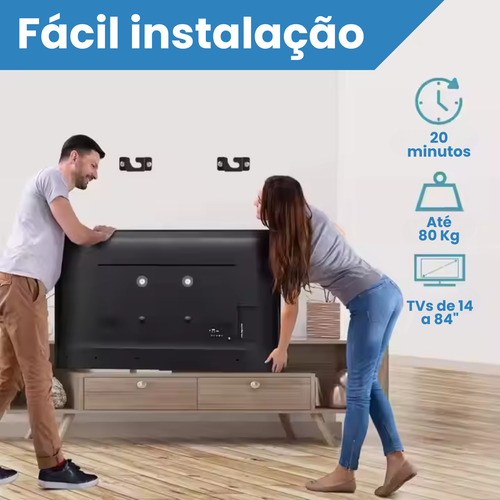 Suporte De Painel Universal Fixo Para Tv 10 A 85 Polegadas C