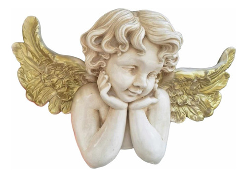 Angel Querubin 60 Cm Decoración De Pared Figura Ceramica 