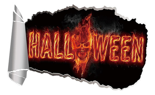 Murales Decorativos De Halloween En Rollo De Pvc [u]