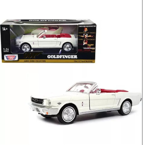 Motormax 1:24 1964 1/2 Ford Mustang Convertible James Bond 