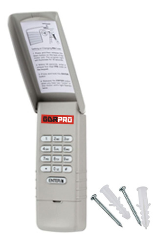 Gdr Pro Teclado Para Abridor Puerta Garaje Liftmaster Llave