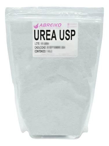  Urea Usp (uso Cosmetico) 1 Kilo Tipo de envase BOLSA ZIPLOC RESELLABLE