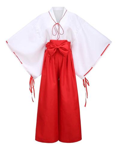 Miko Cosplay Disfraz Para Niñas Sacerdotice De Bruja