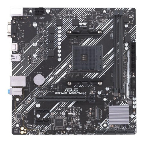 Placa Madre Asus Prime A520m-k/csm Am4 Ddr4, Matx Dual