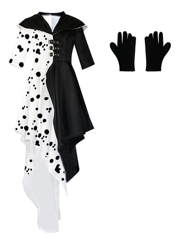 Lilliween Vestido De Disfraz Blanco Y Negro Para Mujer, Conj