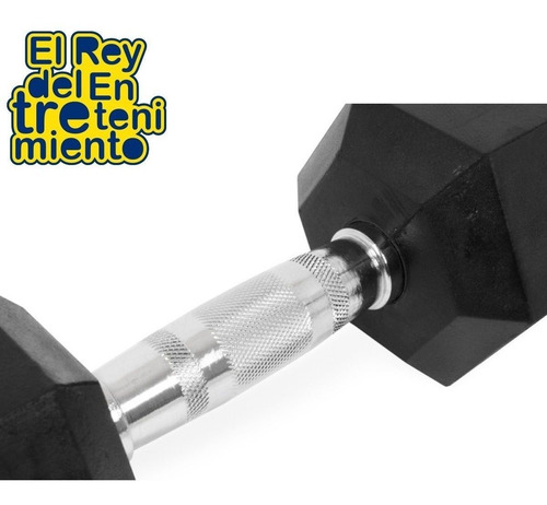 Mancuerna 2.5k Hexagonal De Hierro Recubierto Pesas - El Rey