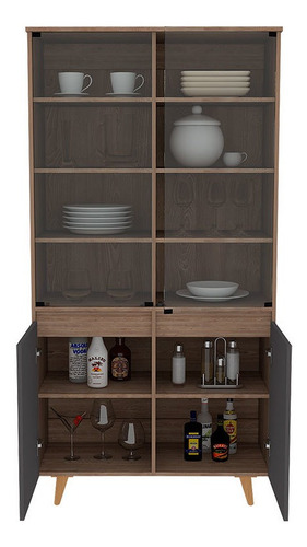 Vitrina Salem Miel/plomo